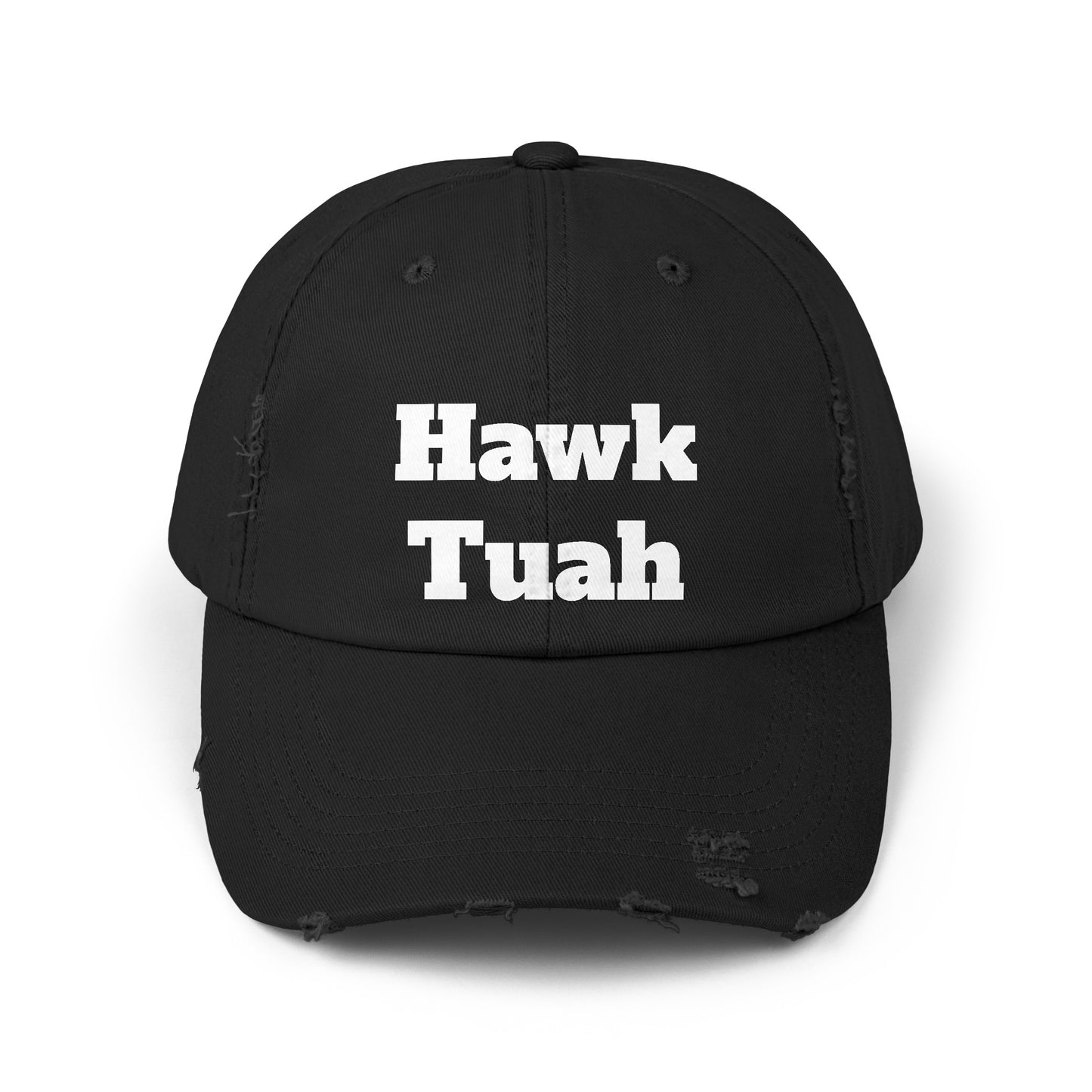Hawk Tuah - Unisex Distressed Cap by Savage Designs