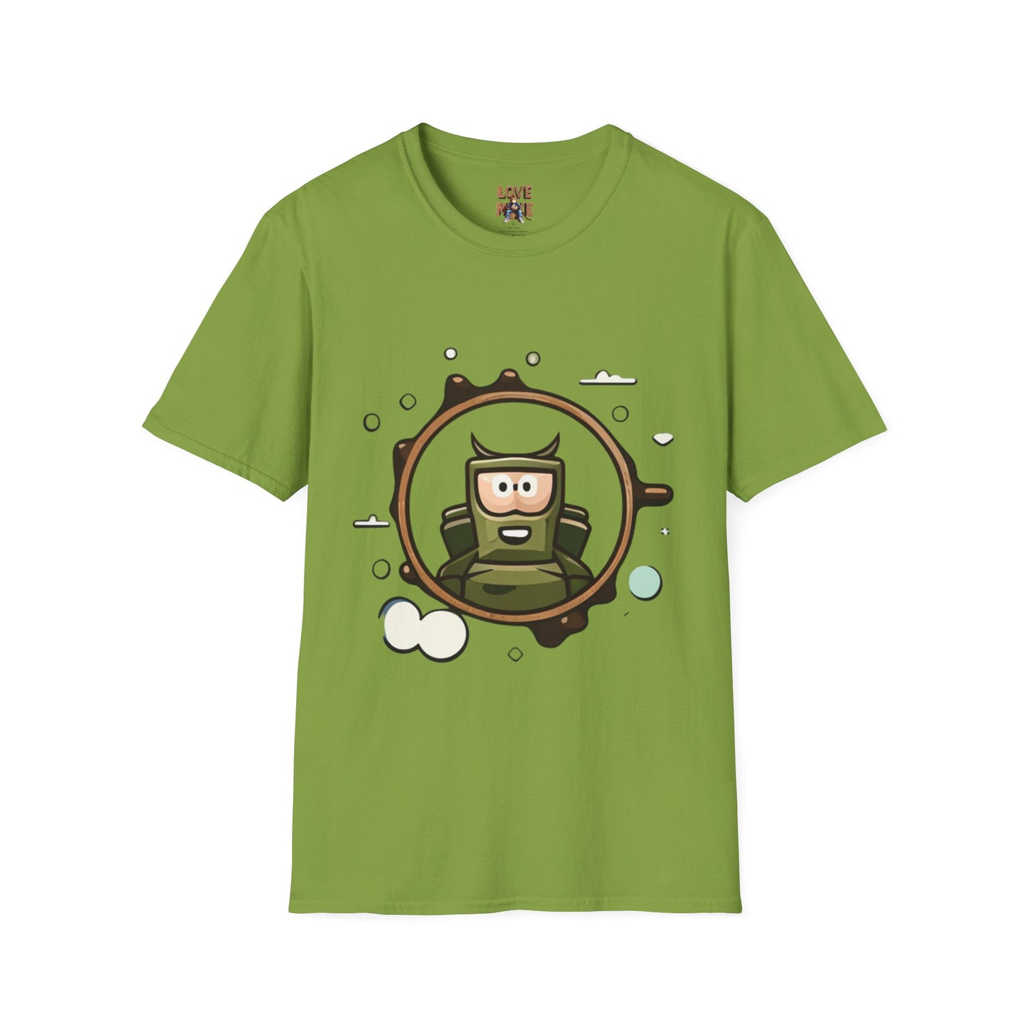 Helmet Explorer Guy Tee - Cool Graphic T-Shirt for Men, Casual Exploration Wear, Great Gift for Travel Enthusiasts