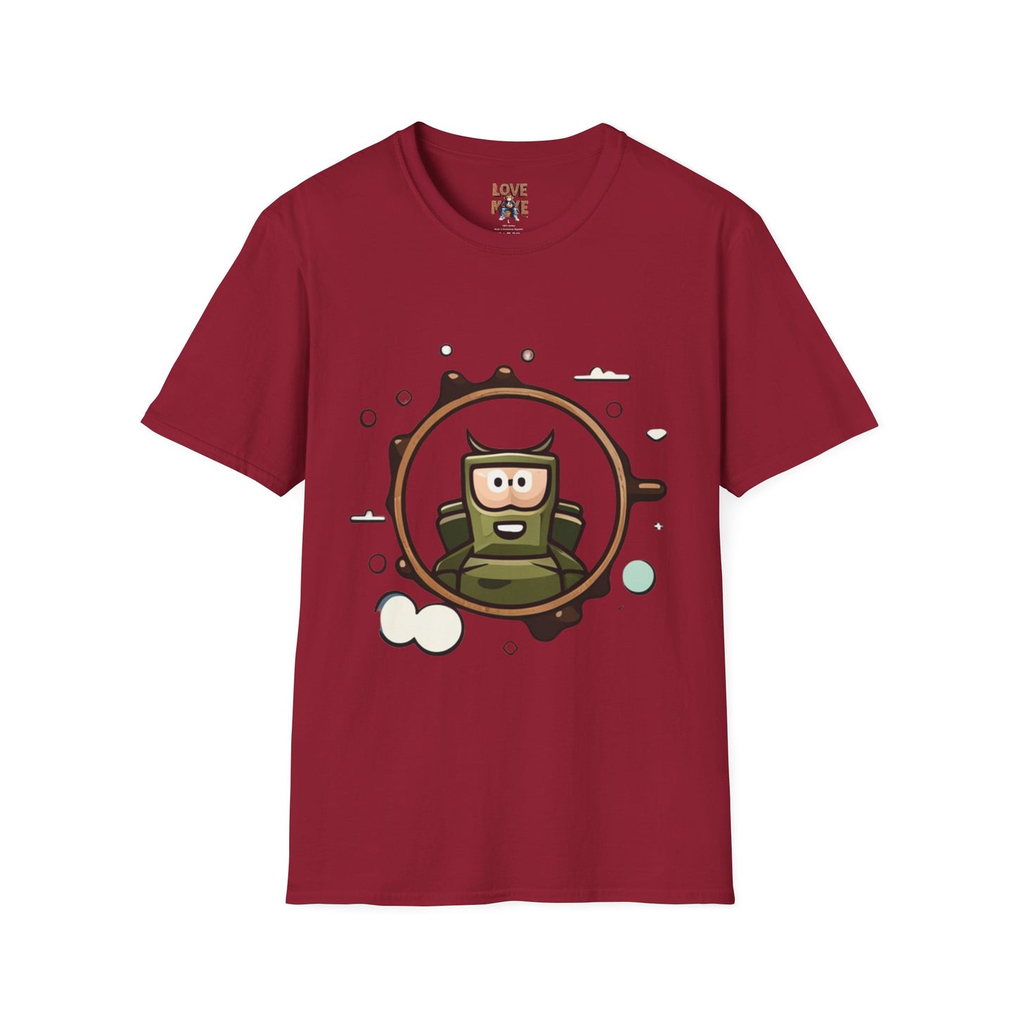 Helmet Explorer Guy Tee - Cool Graphic T-Shirt for Men, Casual Exploration Wear, Great Gift for Travel Enthusiasts