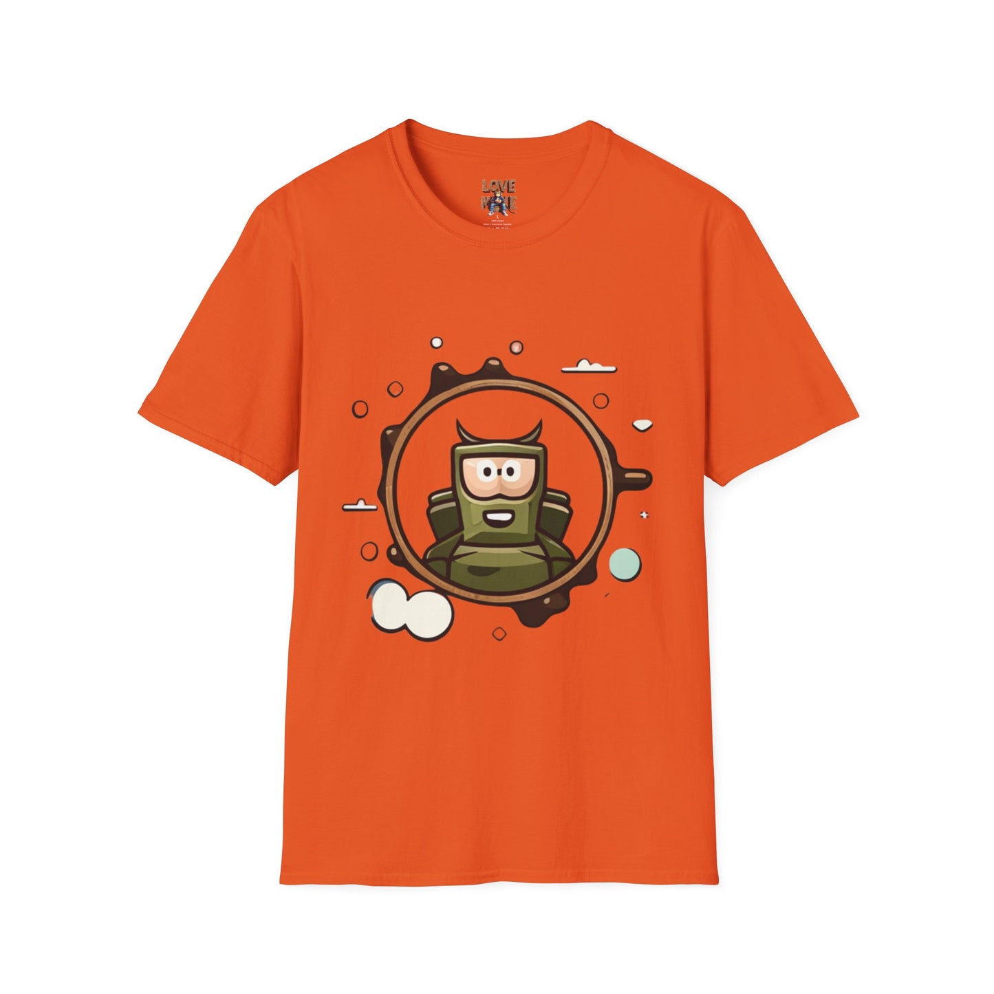 Helmet Explorer Guy Tee - Cool Graphic T-Shirt for Men, Casual Exploration Wear, Great Gift for Travel Enthusiasts