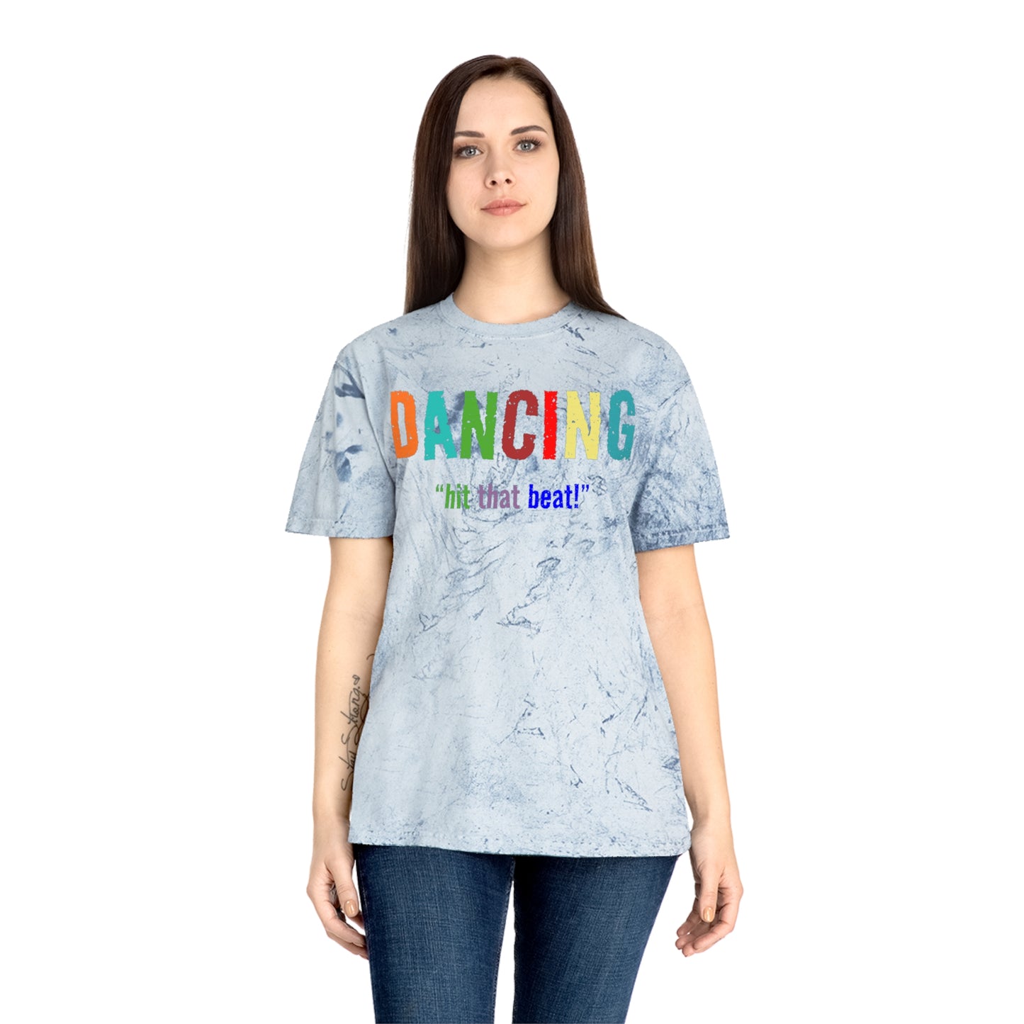 Dancing , "Hit that beat!" Color Blast T-Shirt