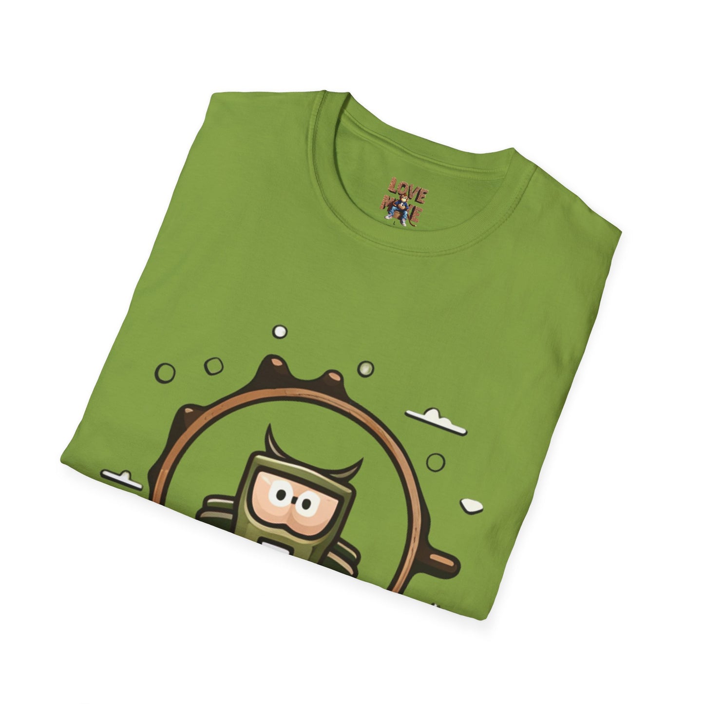 Helmet Explorer Guy Tee - Cool Graphic T-Shirt for Men, Casual Exploration Wear, Great Gift for Travel Enthusiasts