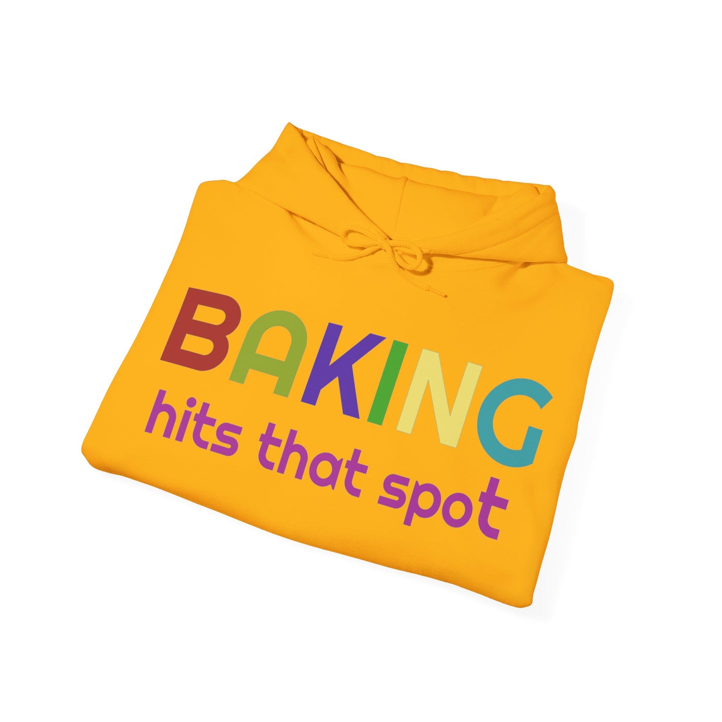 Hooded Sweatshirt for Bakers - Unisex Heavy Blend™ Baking Hits That Spot Design, Cozy Gift for Cooking Lovers