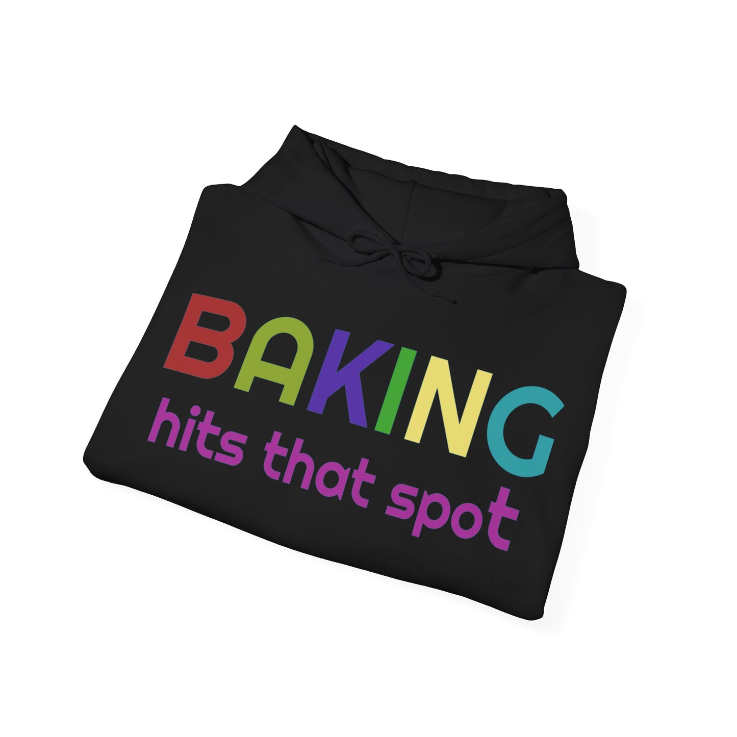 Hooded Sweatshirt for Bakers - Unisex Heavy Blend™ Baking Hits That Spot Design, Cozy Gift for Cooking Lovers