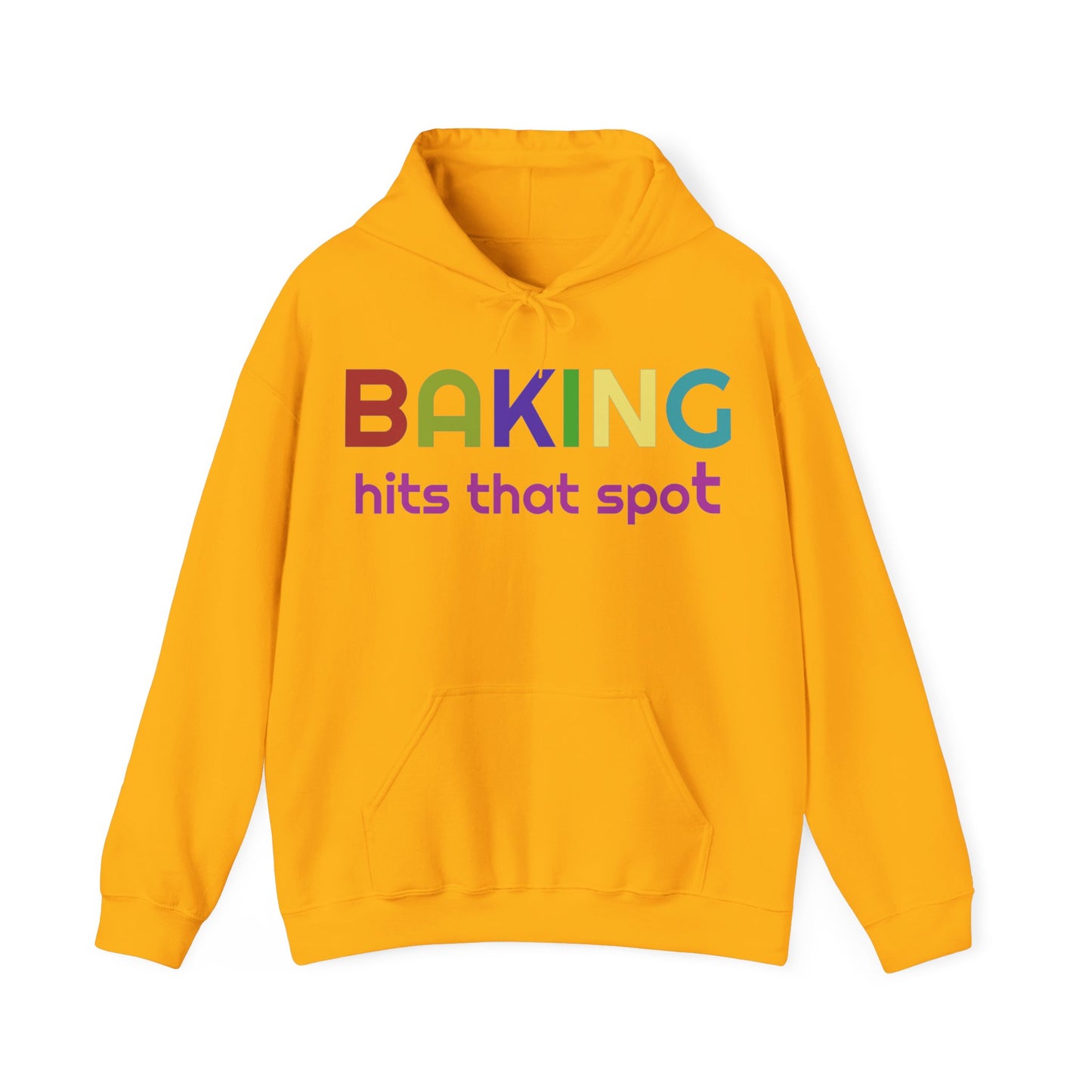 Hooded Sweatshirt for Bakers - Unisex Heavy Blend™ Baking Hits That Spot Design, Cozy Gift for Cooking Lovers