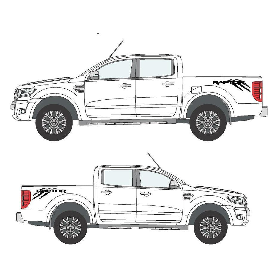 RANGER. RAPTOR Stickers Decals Rear Graphics. *any Colour *Any Size