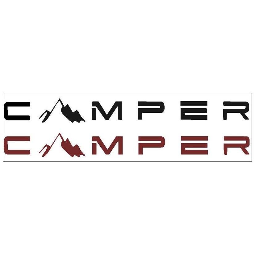 Camper Van PAIR Sided Large Decals - Stickers Decal Graphic
