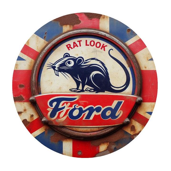 Ford Rat Look Sticker - Various Designs Car Bumper / Window Decal Vinyl 15x15cm