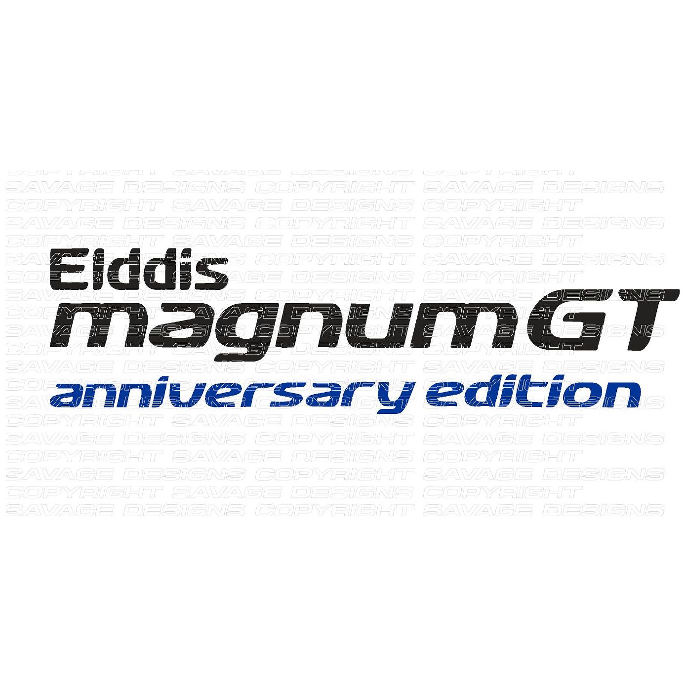 1 No Elddis Magnum GT Anniversary Edition / Caravan Decal/Stickers / Any Size