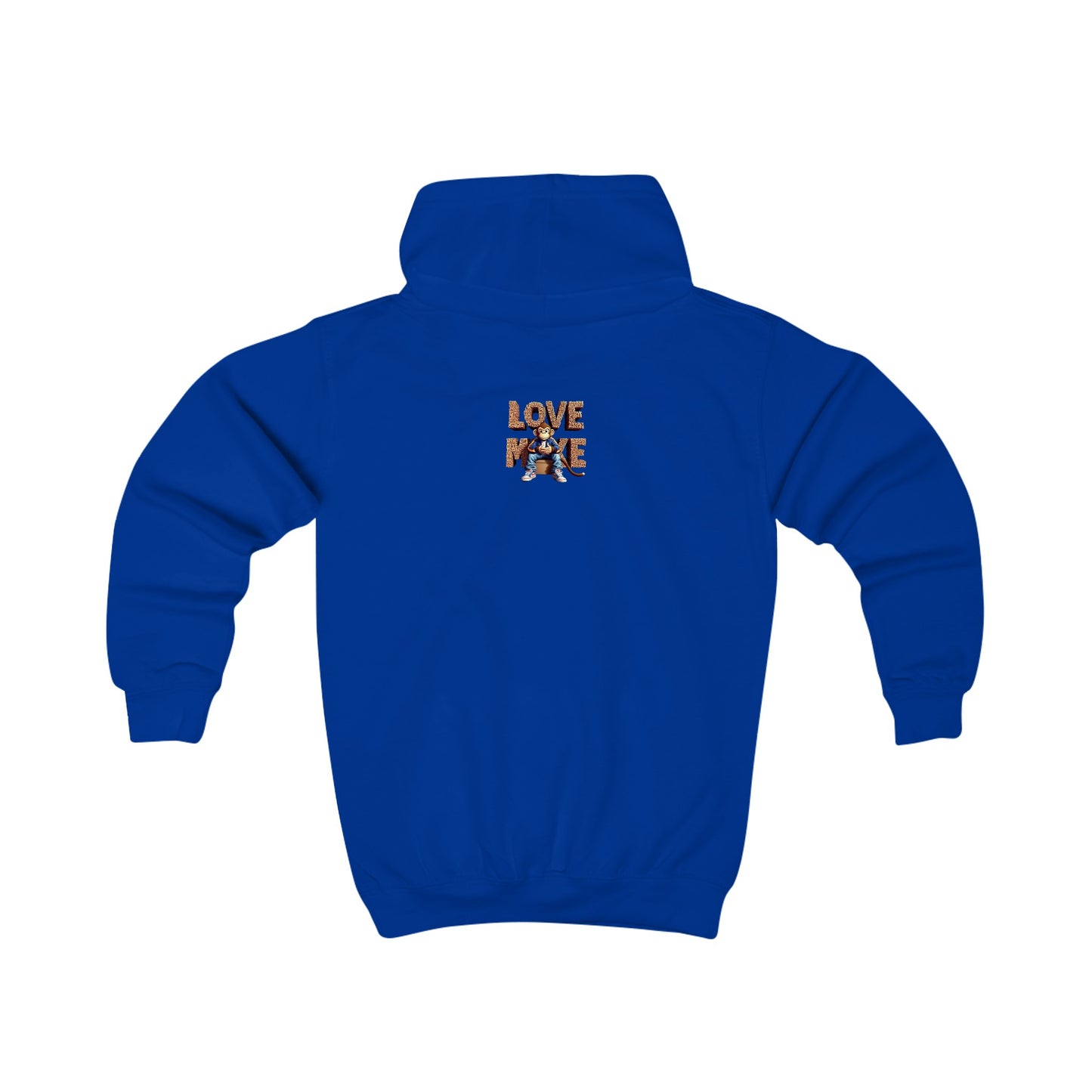 Kids Hoodie Love Monkey Design - Cozy & Fun Outerwear for Playtime - Perfect Birthday or Holiday Gift