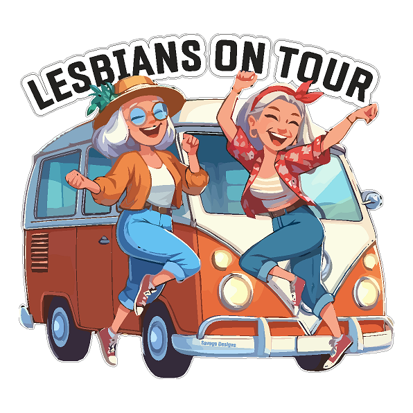 lesbians On Tour - vinyl decal / sticker 12cm
