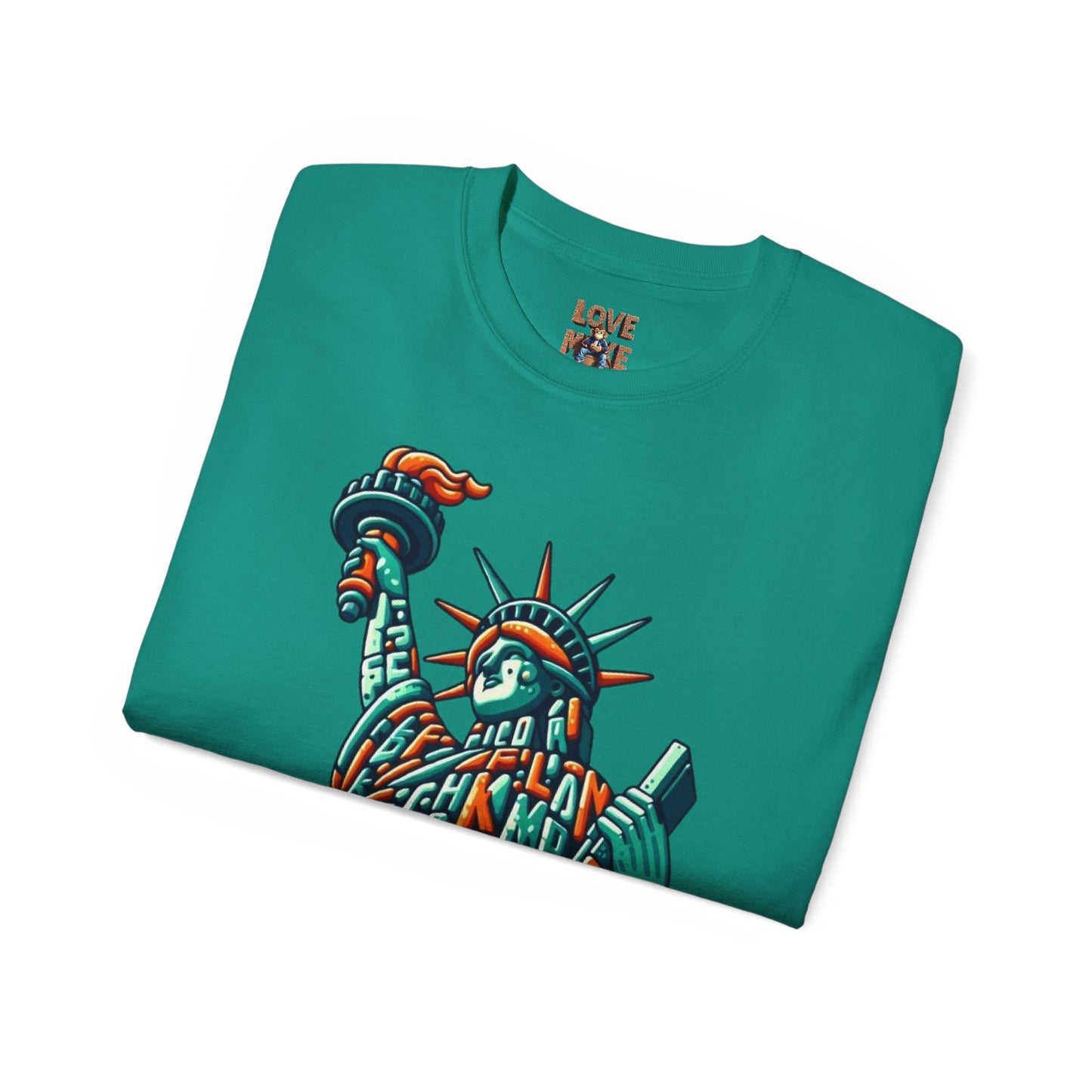Retro 1970s Statue of Liberty Tee - Unisex Casual Wear T-Shirt - Iconic American Landmark Gift for All Ages