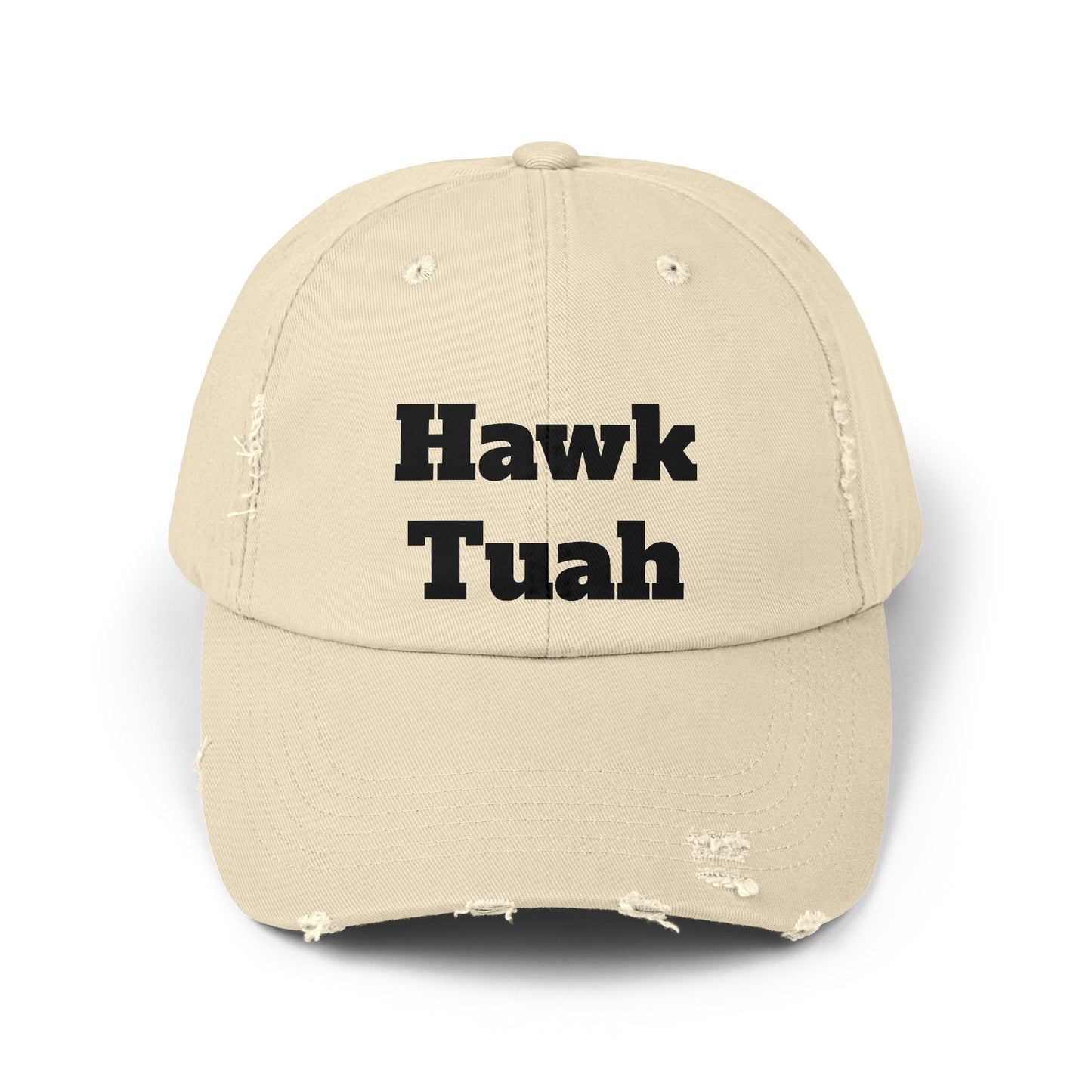 Hawk Tuah - Unisex Distressed Cap by Savage Designs