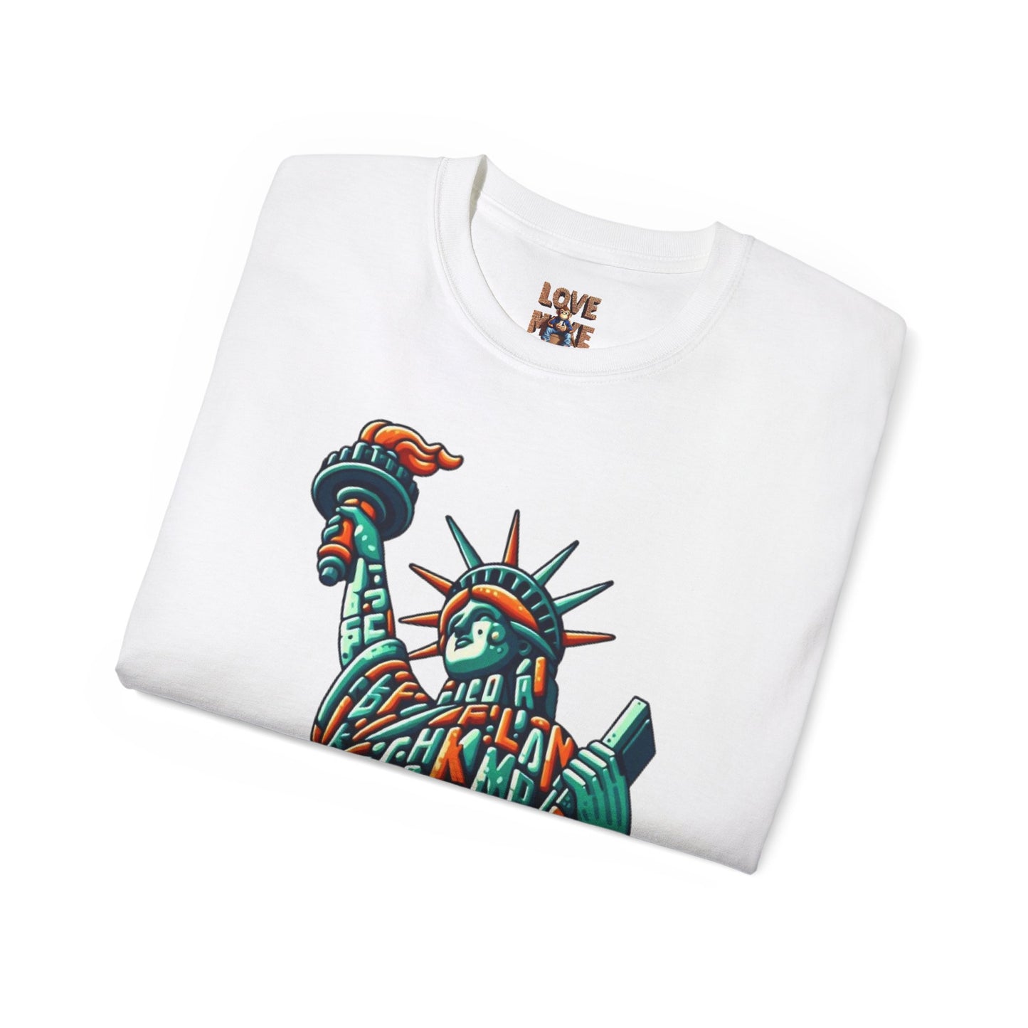 Retro 1970s Statue of Liberty Tee - Unisex Casual Wear T-Shirt - Iconic American Landmark Gift for All Ages