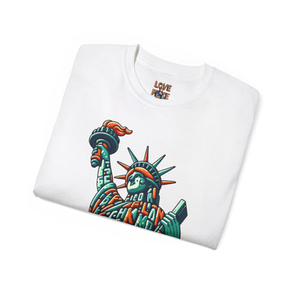 Retro 1970s Statue of Liberty Tee - Unisex Casual Wear T-Shirt - Iconic American Landmark Gift for All Ages