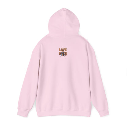 Hooded Sweatshirt Love Monkey Unisex Premium Crewneck, Cosy Comfy Warm Clothing, Perfect Gift for Couples, Valentine's Day Present