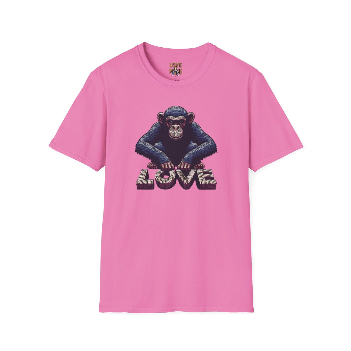 T-shirt - Funky & Stylish Love Monkey Design, Casual Wear for Trendy Fashion Lovers, Perfect Gift for Friends