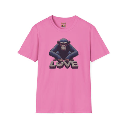 T-shirt - Funky & Stylish Love Monkey Design, Casual Wear for Trendy Fashion Lovers, Perfect Gift for Friends