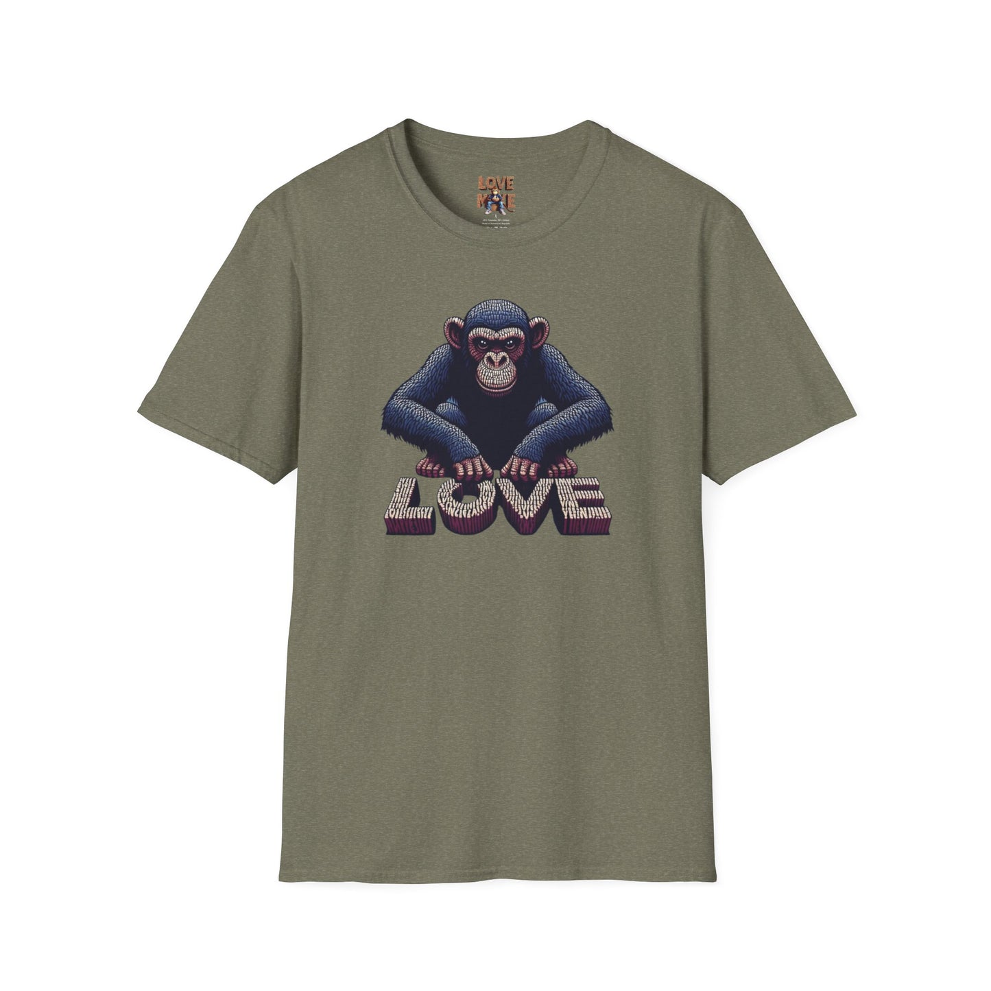 T-shirt - Funky & Stylish Love Monkey Design, Casual Wear for Trendy Fashion Lovers, Perfect Gift for Friends