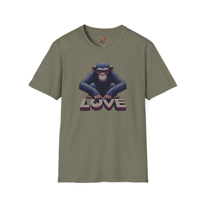 T-shirt - Funky & Stylish Love Monkey Design, Casual Wear for Trendy Fashion Lovers, Perfect Gift for Friends
