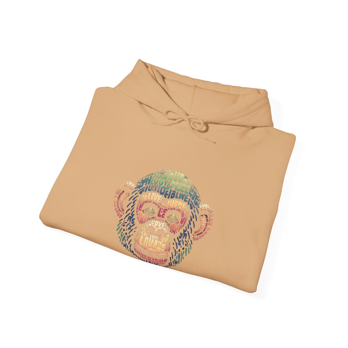 Designer Love Monkey Hoodie - Cool Graphic Animal Top, Ideal for Casual Outfits, Designer Hoodie