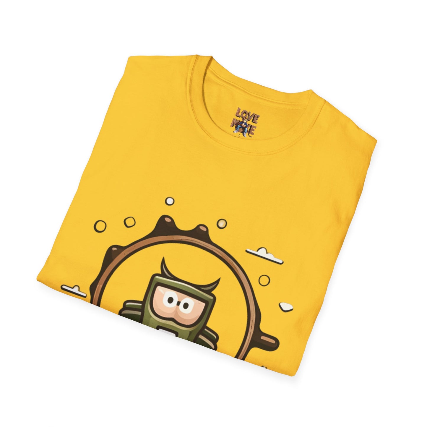 Helmet Explorer Guy Tee - Cool Graphic T-Shirt for Men, Casual Exploration Wear, Great Gift for Travel Enthusiasts