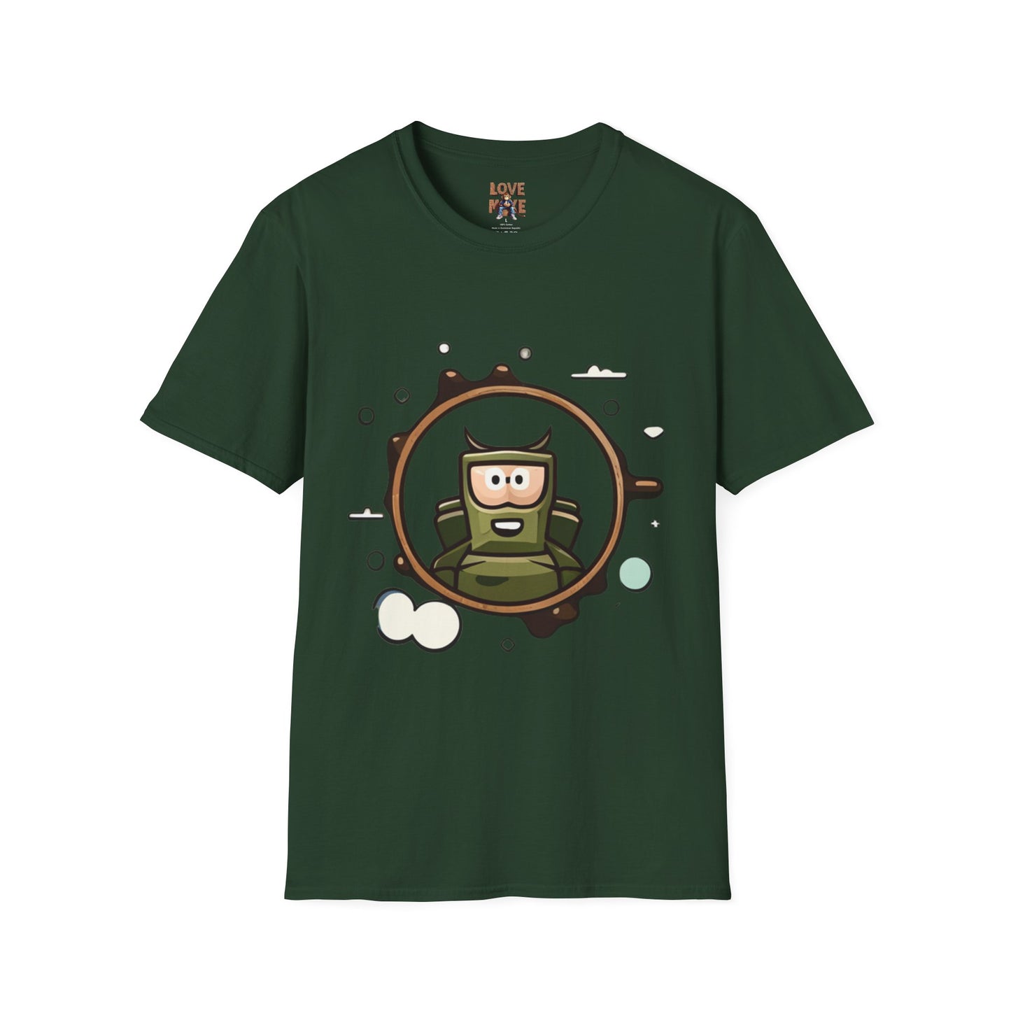 Helmet Explorer Guy Tee - Cool Graphic T-Shirt for Men, Casual Exploration Wear, Great Gift for Travel Enthusiasts