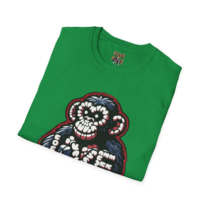 Love Monkey T-shirt, Trendy & Stylish Graphic Tee, Ideal for Everyday Wear, Fun Gift for All Ages