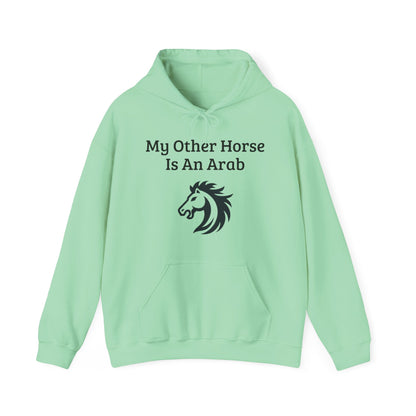 My Other Horse Is An Arab - Equestrian Humour Hooded Sweatshirt