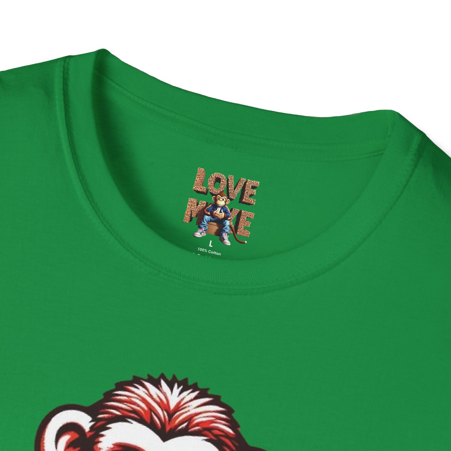 Love Monkey T-Shirt - Trendy & Stylish Graphic Tee - Ideal for Everyday Fashion - Great Gift for All