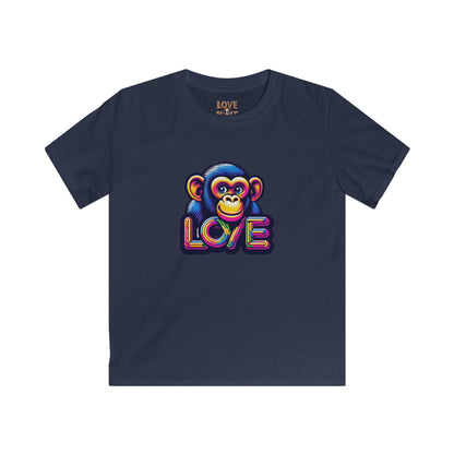 Love Monkey Kids T-Shirt - Adorable & Warm Outfit for Adventures - Great Gift for Boys and Girl