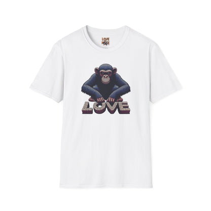 T-shirt - Funky & Stylish Love Monkey Design, Casual Wear for Trendy Fashion Lovers, Perfect Gift for Friends
