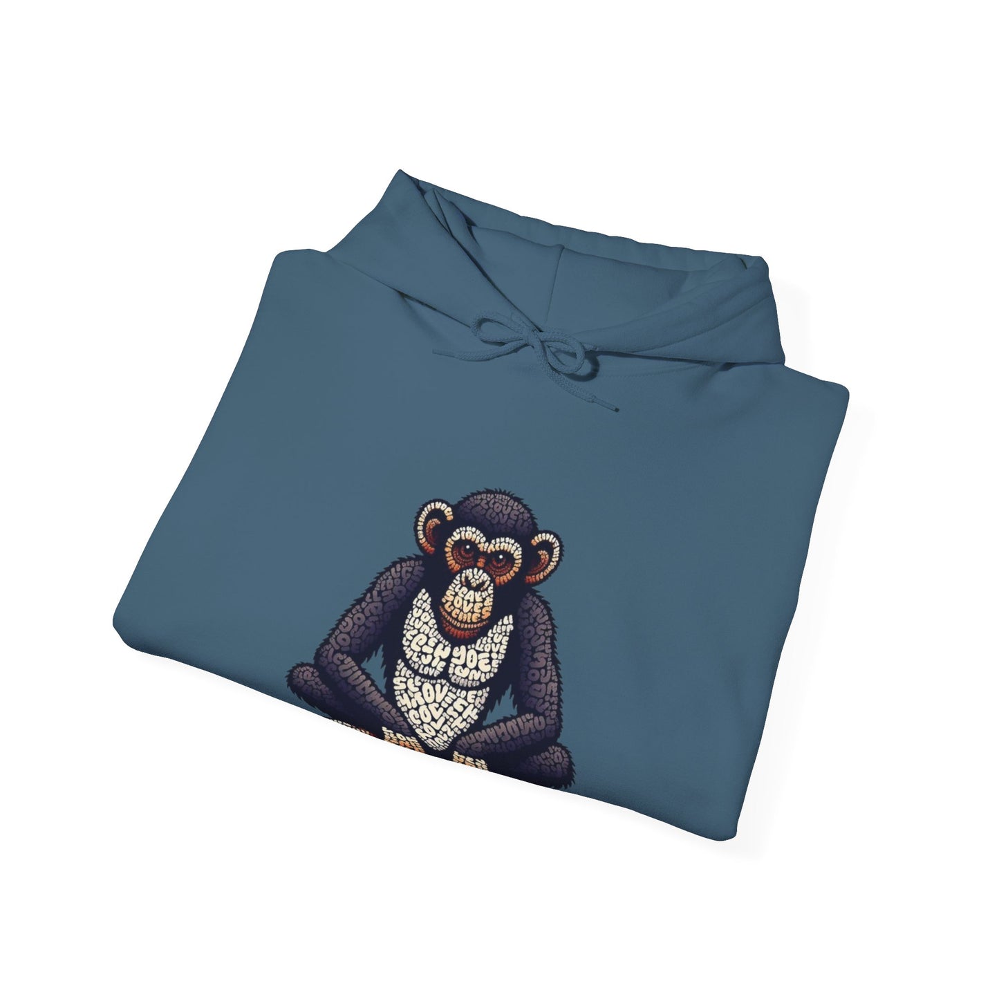 Designer Love Monkey Hoodie - Cool Graphic Animal Top, Ideal for Casual Outfits, Designer Hoodie