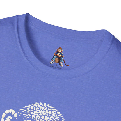 Love Monkey T-Shirt - Unique Designer Graphic Tee, Perfect Casual Wear, Ideal Designer Wear Gift