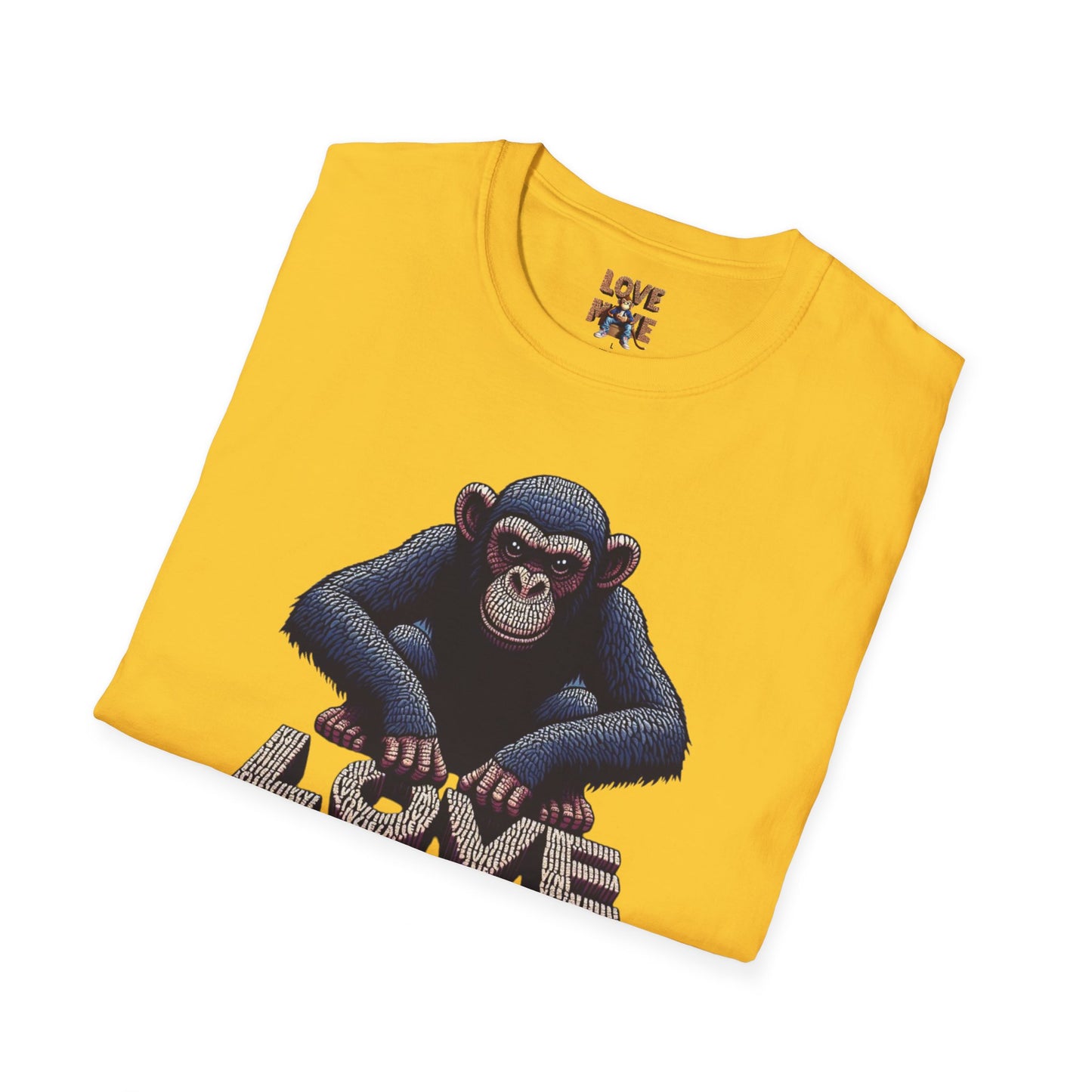 T-shirt - Funky & Stylish Love Monkey Design, Casual Wear for Trendy Fashion Lovers, Perfect Gift for Friends