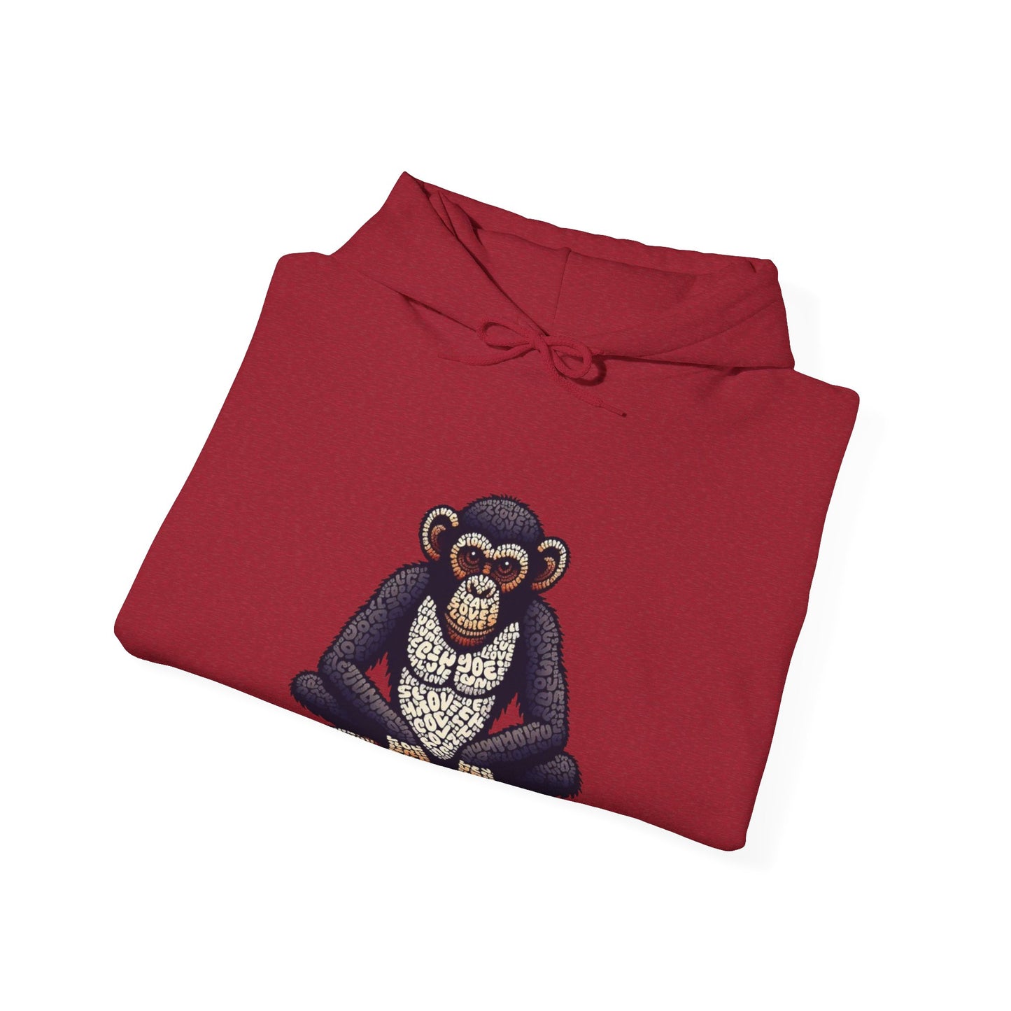 Designer Love Monkey Hoodie - Cool Graphic Animal Top, Ideal for Casual Outfits, Designer Hoodie
