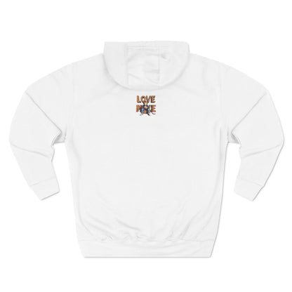 Hoodie with Love Monkey Design, Unisex Premium Crewneck, Stylish & Comfortable Outfit, Great Gift for Friends or Loved Ones