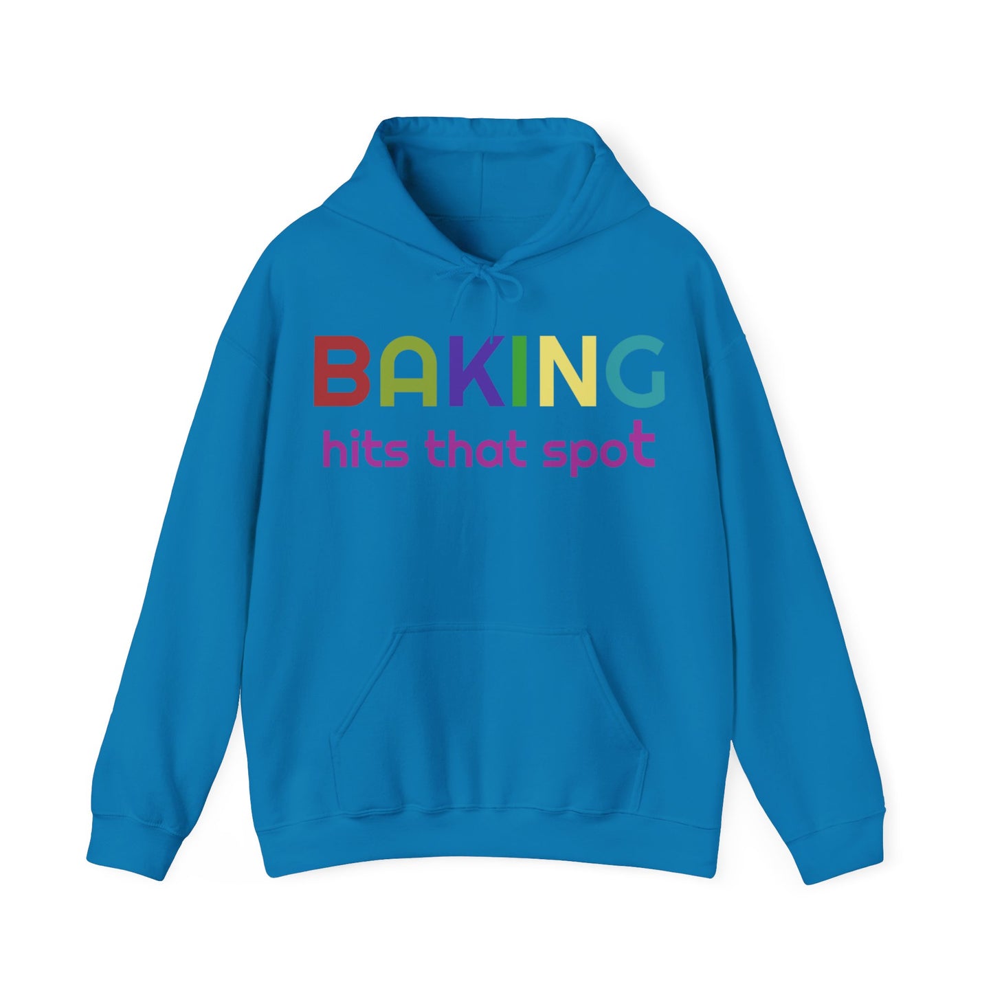 Hooded Sweatshirt for Bakers - Unisex Heavy Blend™ Baking Hits That Spot Design, Cozy Gift for Cooking Lovers