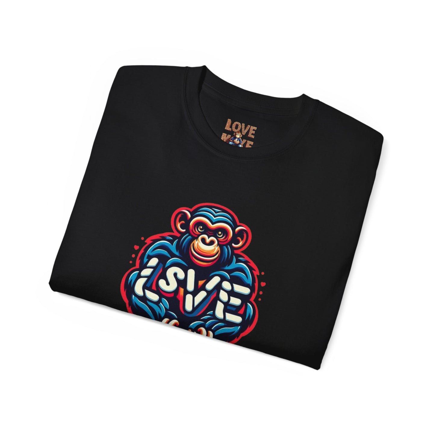 Love Monkey T-Shirt - Trendy Unisex Softstyle Tee for Everyday Style, Ideal Gift for Friends, Family & Loved