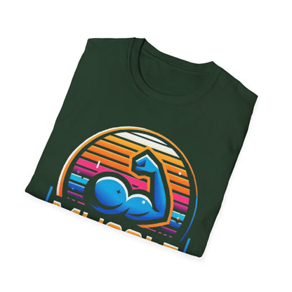 Muscle Beach T-Shirt, Vintage-Inspired Fitness Tee, Perfect for Gym Enthusiasts, Unique Bodybuilding Gift Idea