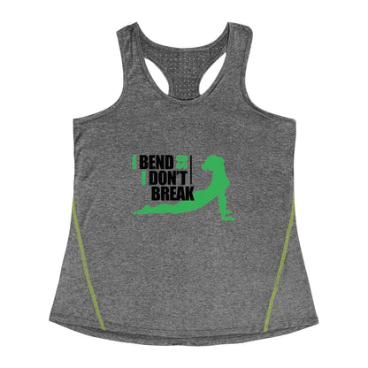 I Bend So I Dont Break - Womans Yoga Sport Vest - Women's Racerback Sports Top