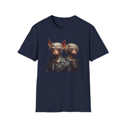 T-Shirt Alien Dog Bounty Hunter, Unique Sci-Fi Graphic Tee, Perfect for Casual Wear, Awesome Birthday Gift for Geeks