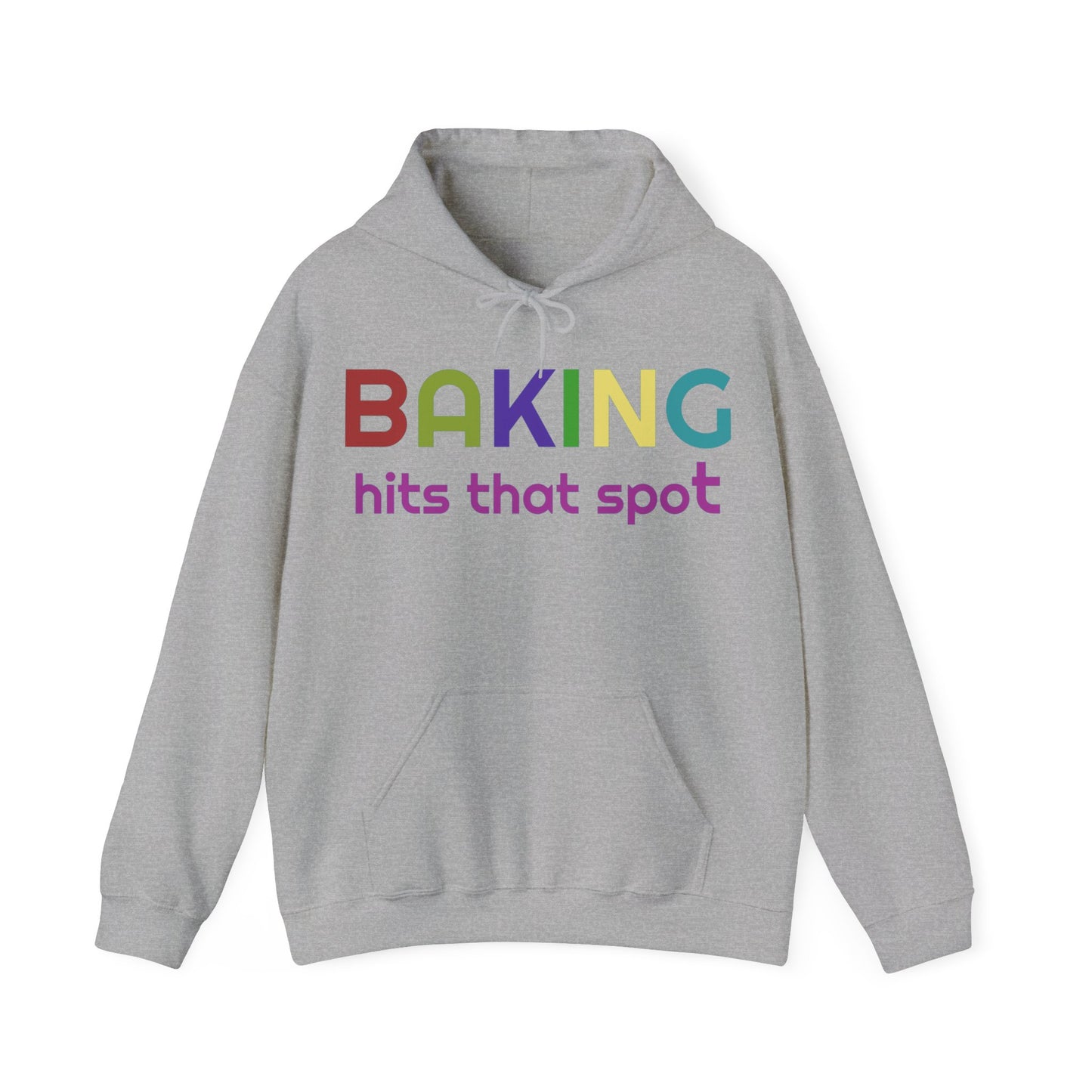 Hooded Sweatshirt for Bakers - Unisex Heavy Blend™ Baking Hits That Spot Design, Cozy Gift for Cooking Lovers