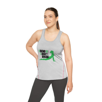 I Bend So I Dont Break - Womans Yoga Sport Vest - Women's Racerback Sports Top