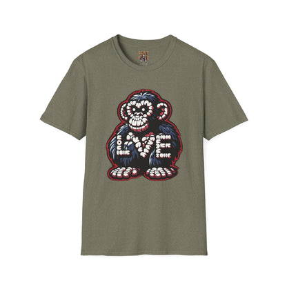 Love Monkey T-shirt, Trendy & Stylish Graphic Tee, Ideal for Everyday Wear, Fun Gift for All Ages