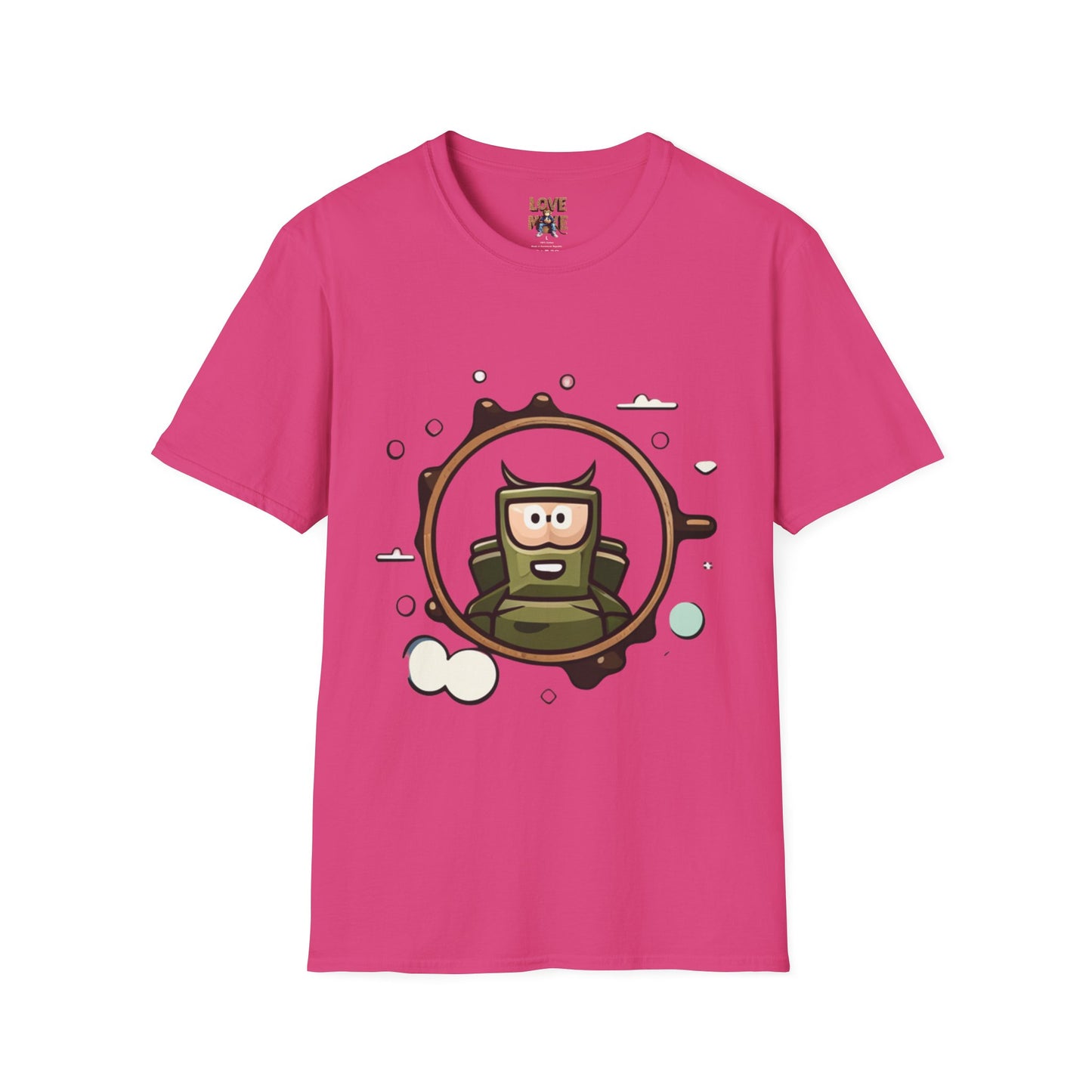 Helmet Explorer Guy Tee - Cool Graphic T-Shirt for Men, Casual Exploration Wear, Great Gift for Travel Enthusiasts