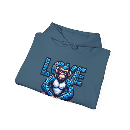 Designer Love Monkey Hoodie - Cool Graphic Animal Top, Ideal for Casual Outfits, Designer Hoodie