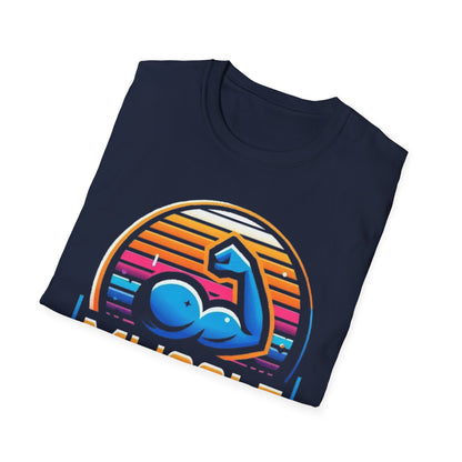 Muscle Beach T-Shirt, Vintage-Inspired Fitness Tee, Perfect for Gym Enthusiasts, Unique Bodybuilding Gift Idea