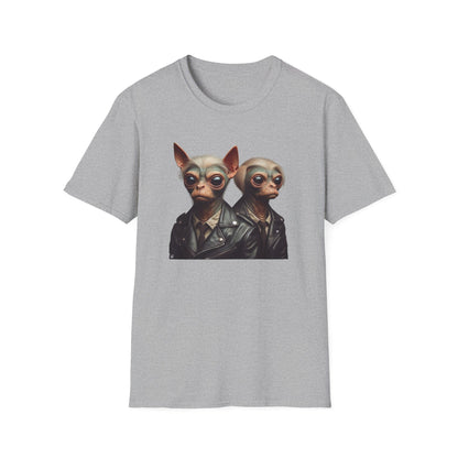 T-Shirt Alien Dog Bounty Hunter, Unique Sci-Fi Graphic Tee, Perfect for Casual Wear, Awesome Birthday Gift for Geeks