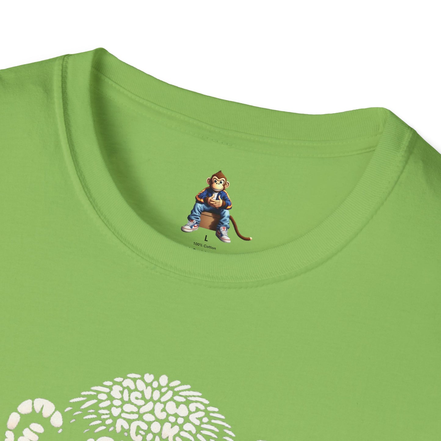 Love Monkey T-Shirt - Unique Designer Graphic Tee, Perfect Casual Wear, Ideal Designer Wear Gift